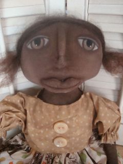 Primitive Black Folk Art Doll Clara by Mystical Entities