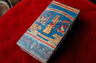 STEPHANO BROTHERS RAMESES II CIGAR TIN ANTIQUE FACTORY 2032