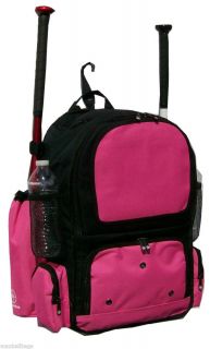 Black and Pink Chita Youth Softball Equipment Bat Backpack Bkpkcy