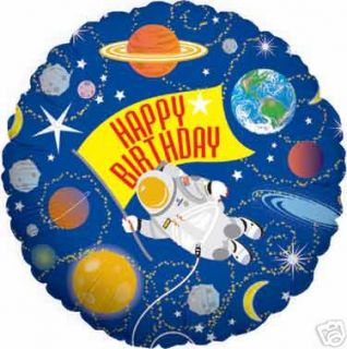 Astronaut 18 Balloons Birthday Space NASA Stars Rocket