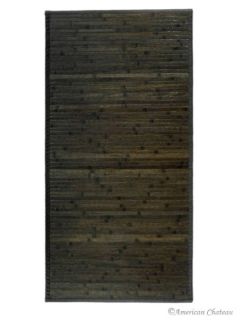  Brown Slat Bamboo Carpet Rug Floor Mat 2 x 4 w Backing