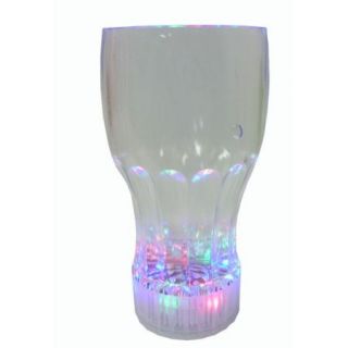 Light Up Flashing Cup Clear Plastic Barware Party Drink Cup New