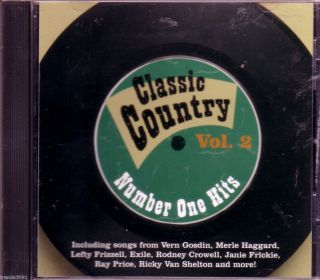 Classic Country Number One Hits Volume 2CD Greatest 70s 80s Vern