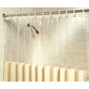 NEW Clear View SHOWER CURTAIN   Kills All Mold & Mildew