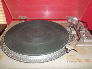 Pioneer PL 518 Direct Drive Turntable Vintage with Dust Cover