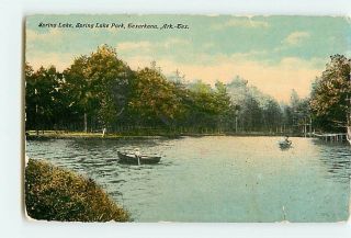  , Arkansas Texas Spring Lake Spring Lake Park Boats Water 1910 Peo