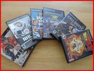  Game lot of 6 PS2 Games, Call of Duty, Navy Seals, Vice City
