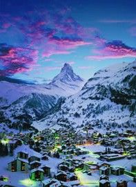 Matterhorn Mountain Alps 1000 Piece Jigsaw Puzzle Made by Clementoni
