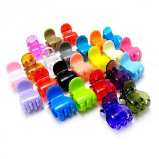  UPICK Plastic Hair Claws Clips Clamps DIY Colorful 22mm Beauty