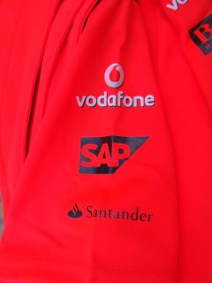 New Hugo Boss Vodafone Mercedes Santander F1 T Shirt L