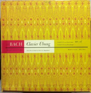 Ralph Kirkpatrick Bach Clavier Ubung Partita No II IV LP VG HSL 3057