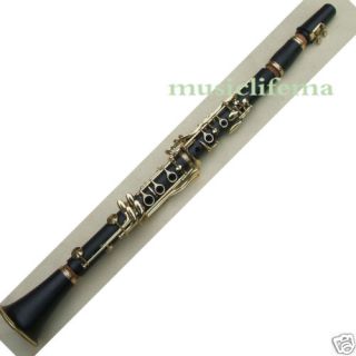 New Black Clarinet BB Nice Ebonite Lacquer Parts Tone
