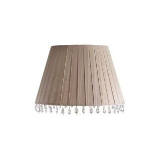 New 6 25 in Wide Barrel Clip on Chandelier Lamp Shade Chalk Pink Beads