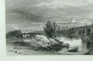 Scotland Braemar Castle Aberdeenshire 1840 River Clunie