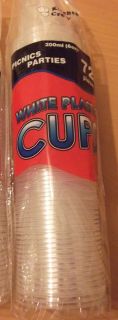 72 Clear Plastic Cups for Picnics Birthday Wedding Party Tumblers