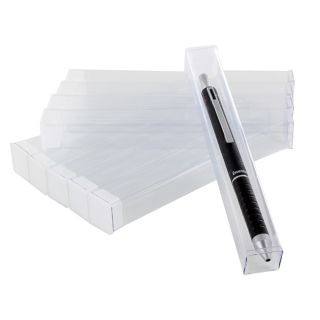 Large 3/4 in x 6 1/4 in Crystal Clear Plastic Pen Tubes, Each
