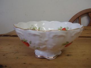 Vintage Virginia Strawberry Sugar bowl ~ Queens Fine Bone China
