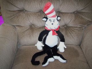 Manhattan Toy 20 Feather Fur Dr Seuss the Cat in The Hat Plush Euc