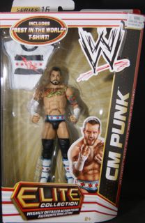 Cm Punk WWE Elite 16 Mattel Toy Wrestling Action Figure