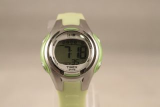 Timex Watch 1440 Ladies Green Digital Rubber Band Casual Sport Date
