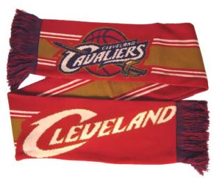 cleveland cavaliers basketball team woven knit scarf cleveland