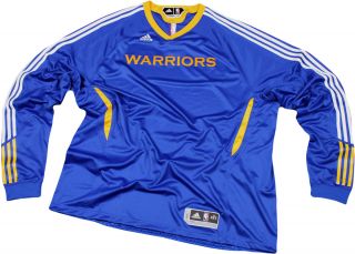 NBA Golden State Warriors Adidas on Court Long Sleeve Shooting Shirt