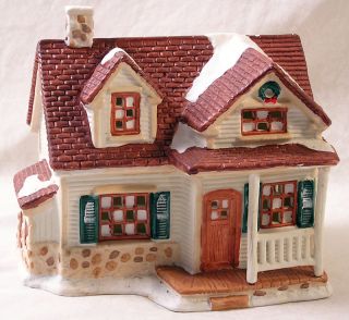 Christmas Valley Ceramic House for Holiday Village 1993