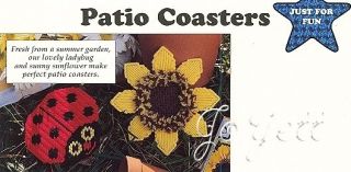 Little Piggies Accents Ladybug Sunflower Coasters PC