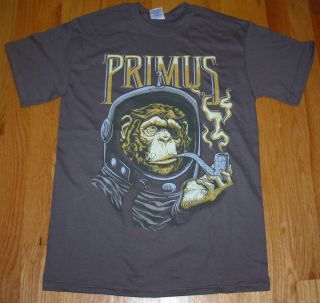 Primus Gray Shirt Astronaut Monkey Les Claypool Many Sizes