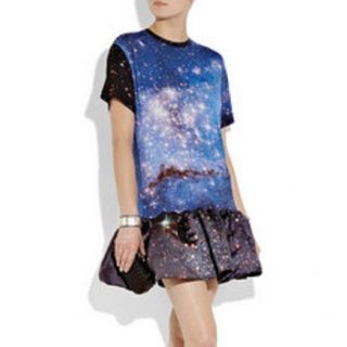 Christopher Kane Cruise Galaxy Cosmic Print Dress