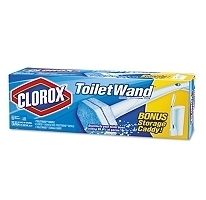 Clorox Toilet Wand Kit with Storage Caddy and Six Refill Heads