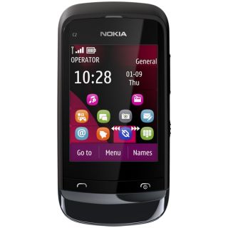 Nokia C2 02 Chrome Black Unlocked Cellular Phone 6438158379671