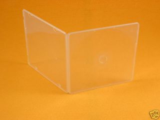 200 Clam Shell Frosty Clear Square CD DVD Locking Case