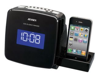 Digital Clock Radio with iPod Dock CD Player by Jensen