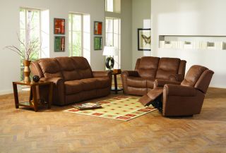 Morey Power Motion Reclining Sofa Loveseat Distressed Leather