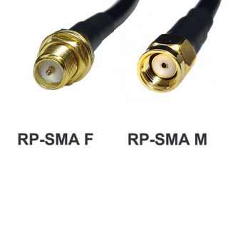  SMA Male to RP SMA Female RG58 U Coaxial Cable 9 84ft 3 Meter