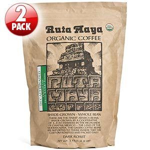 Ruta Maya Organic Decaf Coffee Dark Roast Whole Bean
