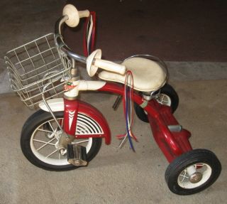 1950s Vintage Midwest Industries Cleveland Ohio Small Childs Tricycle