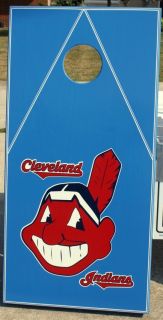 Cleveland Indians Corn Hole Boards 8 Bags