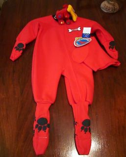 Toddler Costume Clifford Red Dog Infant 18 mos with Toy New
