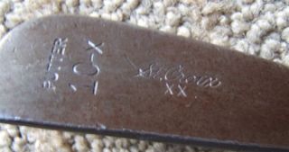 Vintage ST. CROIX 10 X PUTTER GOLF CLUB Hickory Wood Shaft Great