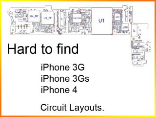  3G 3GS 4G Schematic Circuit Diagram Layout Hardware Repair RARE