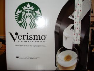 Starbucks Verismo 580 Coffee Espresso Cafe Latte Machine Piano Black
