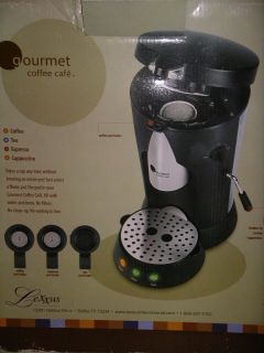   Gourmet Coffee Cafe Single Cup Coffee Tea Espresso Machine w Frother