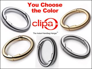 Clipa Purse Hook Handbag Hanger Choose Color Free SHIP