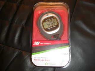 New Balance Coach Stopwatch 30 Lap Memory Fastest Lap Alarm