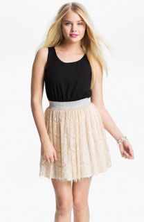 As U Wish Lace Skirt Tank Dress (Juniors)