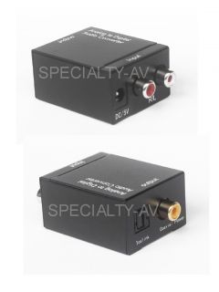 Analog to Digital Coax Optical Toslink Audio Converter