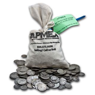 90 Silver Coins $100 Face Value Bag 90 Percent Silver