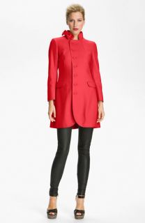 RED Valentino Asymmetrical Wool Blend Coat
